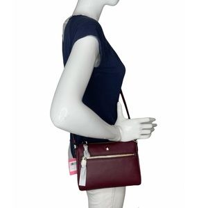 NWOT Kate Spade Polly Small Crossbody Bag Cherrywood Burgundy